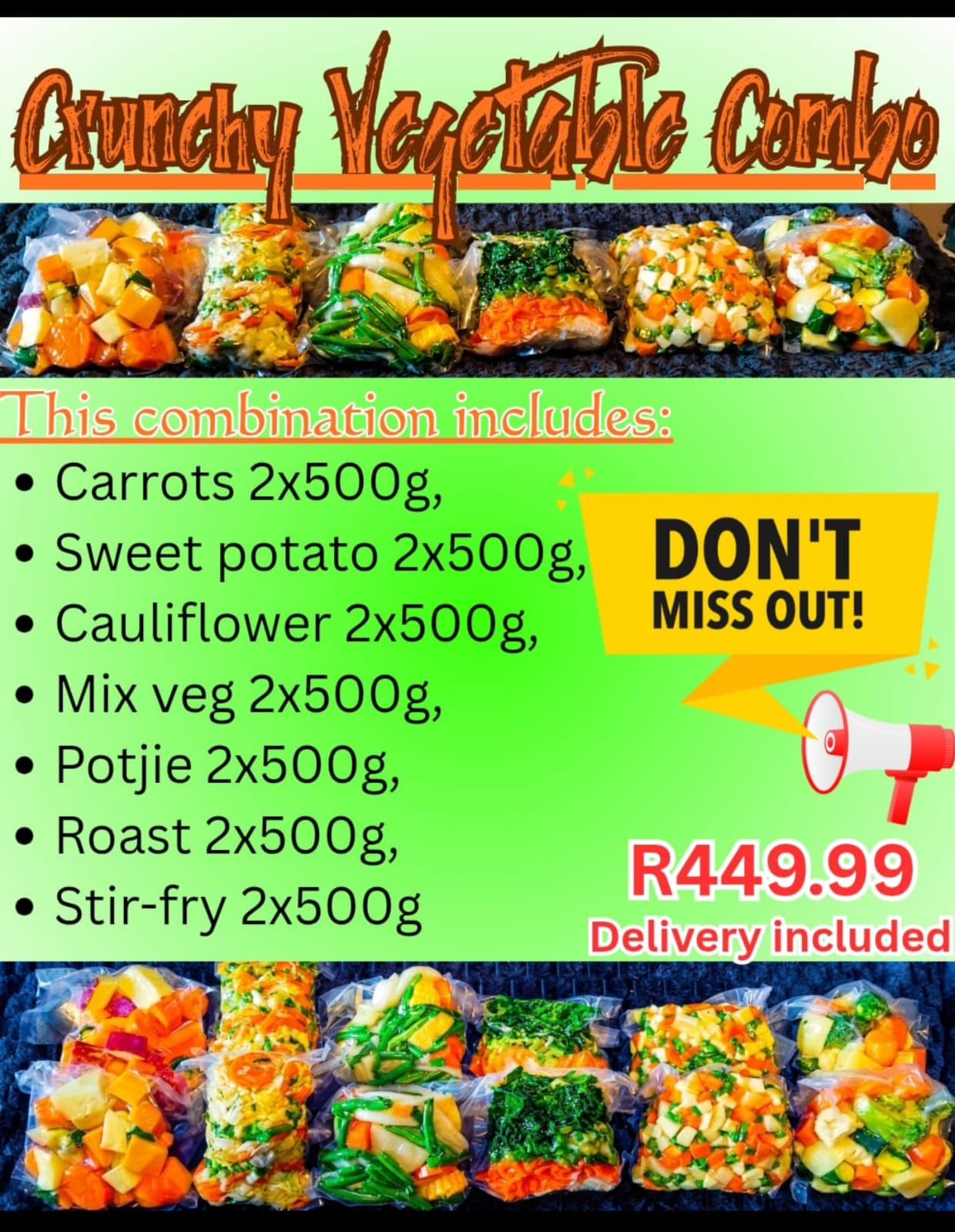 Crunchy Vegetable Combo Medium